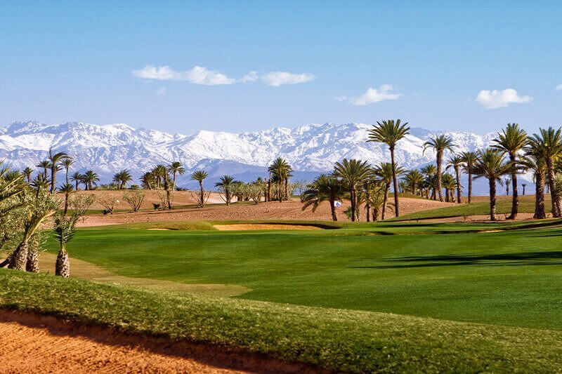 Cours face à l'Atlas sur Assoufid Golf